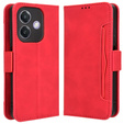 Flip case for Oppo A40 / Oppo A40m, Card Slot, red