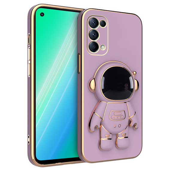 Case for Oppo Reno5 Z/ A94 5G, Astronaut, purple
