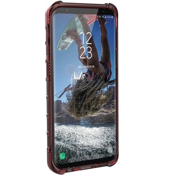 Urban Armor Gear Case for Samsung Galaxy S9, Plyo, red
