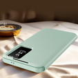Flip case for Samsung Galaxy S25 Edge, Smart View Wallet, green