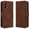 Flip case for Motorola Moto G85, Card Slot, brown
