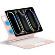 Keyboard Case for iPad Pro 13" 2024, Magnetic Keyboard Touchpad, pink