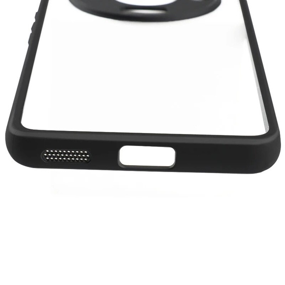 Case for Honor Magic 6 Lite 5G, Fusion Hybrid, with camera protection, transparent / black