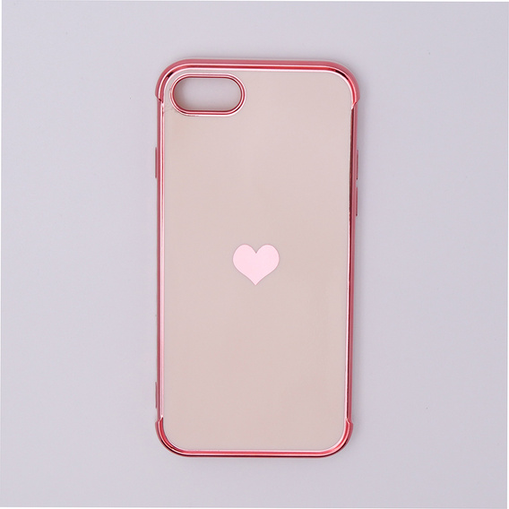 Case for iPhone 7/8/SE 2020/SE 2022, Electro heart, pink rose gold