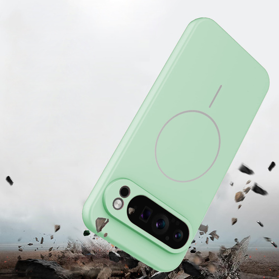 Silicone sleeve for Google Pixel 10 Pro XL, for MagSafe, green