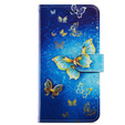 Flip case for Xiaomi Redmi Note 12S, Wallet Butterfly, blue