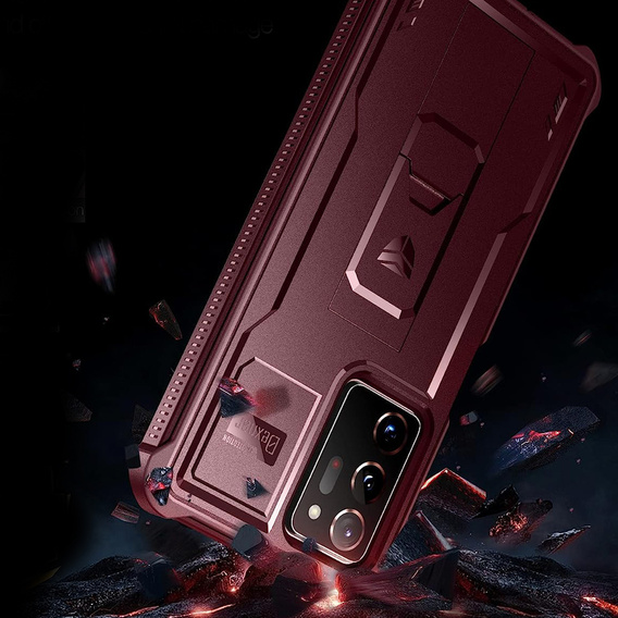 Armored case for Samsung Galaxy Note 20 Ultra, Dexnor Full Body, red