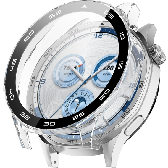 2in1 Case + Tempered Glass for Huawei Watch GT 5 46mm, transparent