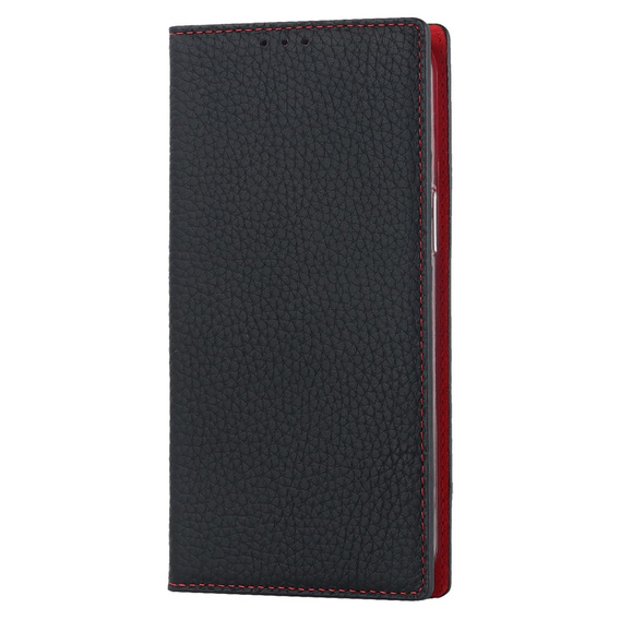 Flip case for iPhone 14 Pro, Litchi Skin Grain, black