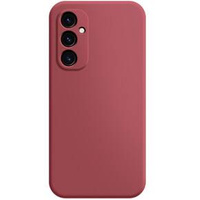 Case for Samsung Galaxy A25, Silicone Lite, red + 9H glass