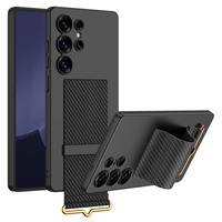 Case for Samsung Galaxy S25 Ultra, GKK Strap Case, carbon black