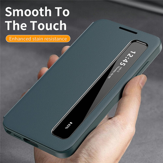 Smart View Window Leather Case for Samsung Galaxy S26 Ultra