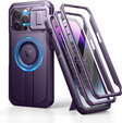 Armored case for iPhone 14 Pro Max, Dexnor CamProtect MagSafe, purple (Two frames)