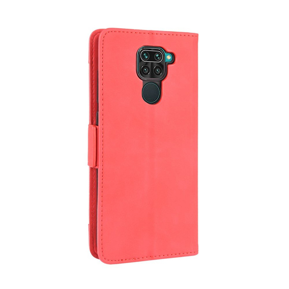 Flip case for Xiaomi Redmi Note 9, Card Slot, red