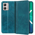 Flip case for Motorola Moto G53 / G23 / G13, Split Leather, green