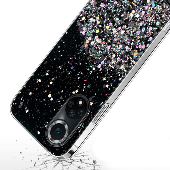 Case for Huawei Nova 9, Glittery, black
