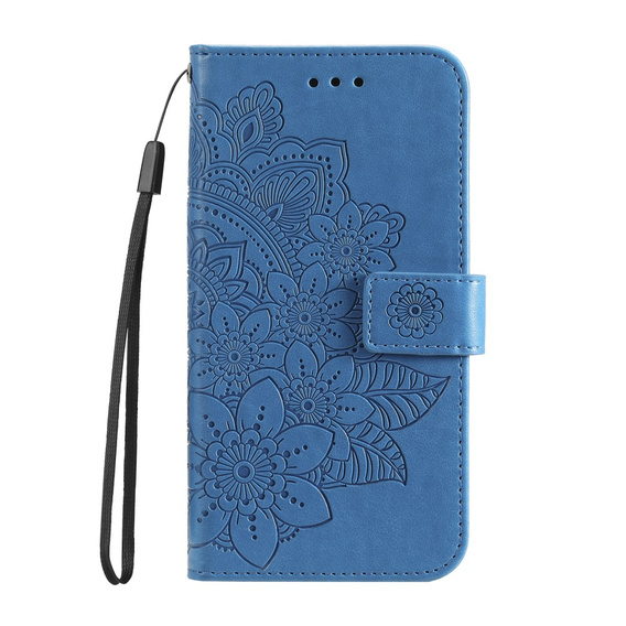 Flip case for Samsung Galaxy A13 4G, Mandala Flower, blue