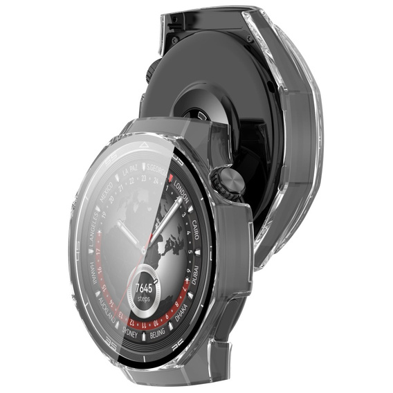 2in1 Case + Tempered Glass for Huawei Watch GT 5 Pro 46mm, transparent