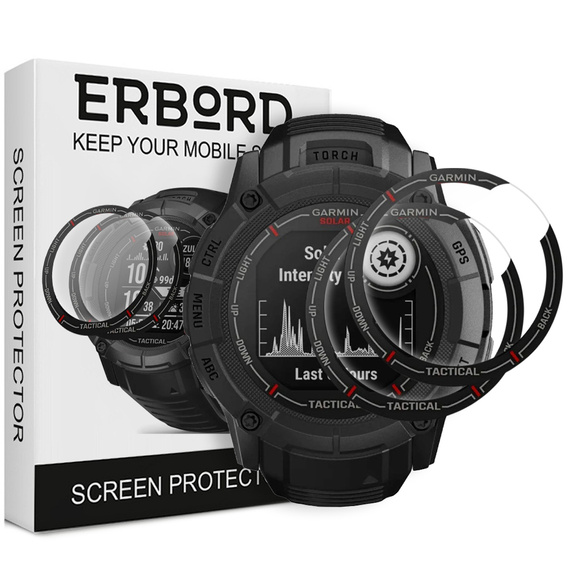 2x ERBORD Hybrid Glass for Garmin Instinct 2X