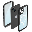 Waterproof case for iPhone 14, Redpepper, for MagSafe, black