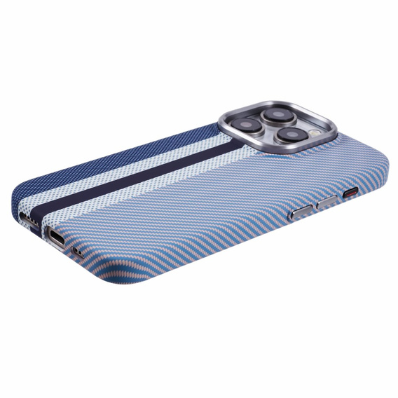 MagSafe's iPhone 13 Pro Max Case, Carbon Fiber, blue