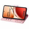 Flip case for Oppo Reno 12FS / 12F, Butterfly, pink rose gold