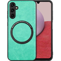 Case for Samsung Galaxy A14 5G, Leather Hybrid MagSafe, green