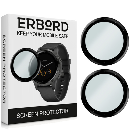 2x ERBORD Hybrid Glass for Garmin Vivoactive 4s
