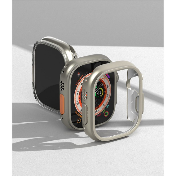 RINGKE case for Apple Watch 4/5/6/SE 40mm, Slim, 2-Pack, Clear/Black