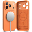Ringke case for iPhone 17 Pro Max, Silicone Magnetic MagSafe, Tangerine