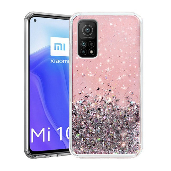 Case for Xiaomi Mi 10T 5G / Mi 10T Pro 5G, Glittery, light pink