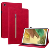 Case for Samsung Galaxy Tab A7 Lite, Wallet Pen Slot, red