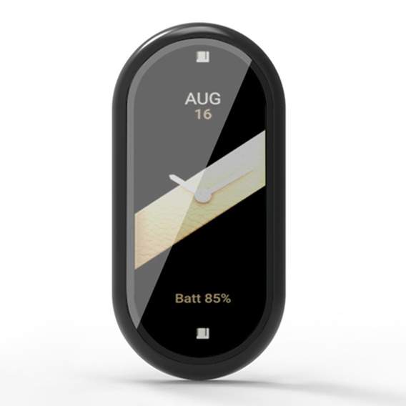 2in1 Case + Tempered Glass for Xiaomi Smart Band 10 / 9 / 8, black