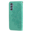 Flip case for Samsung Galaxy M34 5G, Mandala Flower, green