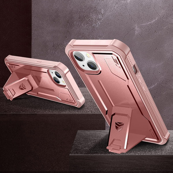 Armored case for iPhone 13 mini, Dexnor Full Body, pink rose gold