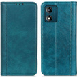 Flip case for Motorola Moto E13, Split Leather, green