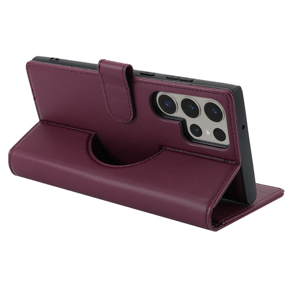 Flap case for Samsung Galaxy S23 Ultra, Wallet, for MagSafe, maroon