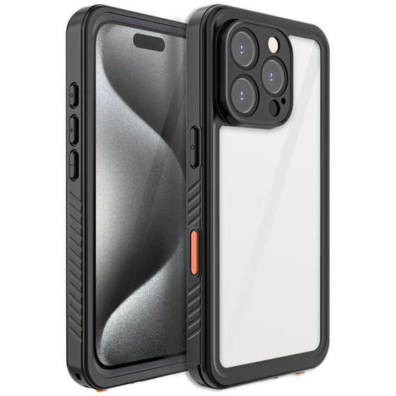 IP68 Waterproof Case for iPhone 16 Pro, black