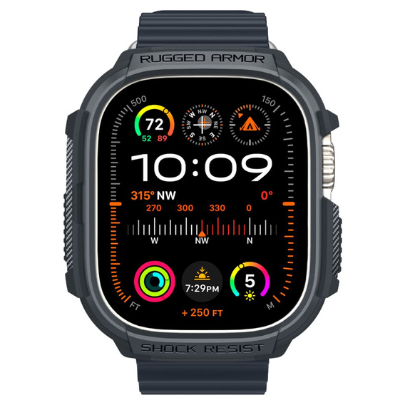 Spigen Rugged Armor Dark Grey Case for Apple Watch Ultra 1 / 2 (49 mm)