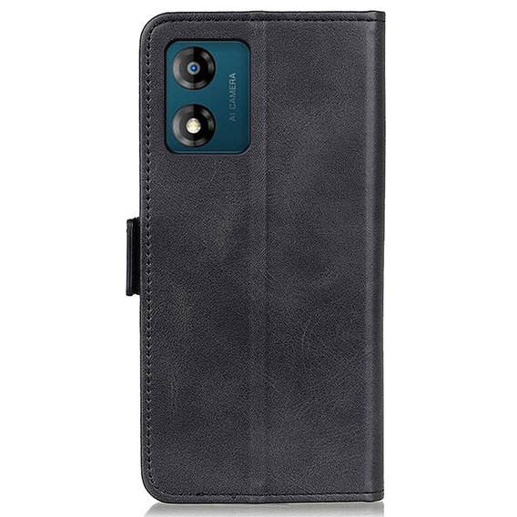 Flip case for Motorola Moto E13, Wallet, black