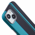 MagSafe's iPhone 15 Case, Carbon Fiber, black / blue