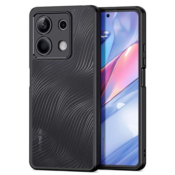 DuxDucis case for Xiaomi Redmi Note 13 5G, Aimo case, transparent / black