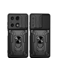 Armored case for Xiaomi Redmi Note 13 Pro 4G / Xiaomi Redmi Note 14S / Xiaomi Poco M6 Pro 4G, Camera Slide Card Slot, black