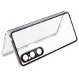 Case for Sony Xperia 1 V, Magnetic Dual Glass, silver