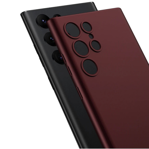 Case for Samsung Galaxy S24 Ultra, GKK Slim CamShield, maroon