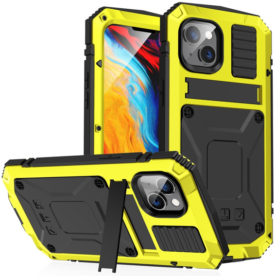Armored case for iPhone 14, R-JUST, yellow