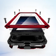 Armored case for Samsung Galaxy S25 Ultra, R-JUST, red