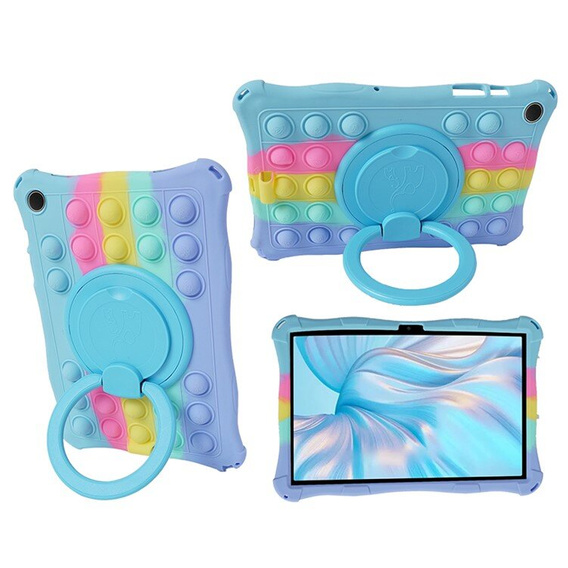 Kids case for Samsung Galaxy Tab A11 / A9, Bubble, multicolor