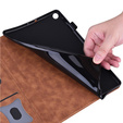 Case for Lenovo Tab M11, Classic, with space for stylus, brown