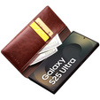 Flip case for Samsung Galaxy S25 Ultra, QIALINO Leather Wallet, dark brown